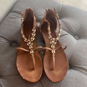Jessica Simpson rhinestone sandals